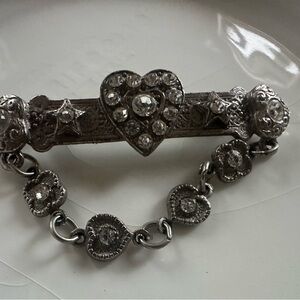 Silver Heart and Star Bracelet